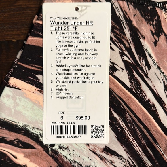 Lululemon Wonder Under HR Tight 25” F - Picture 2 of 4